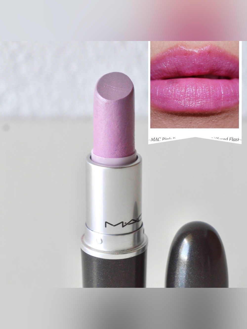MAC Cosmetics Lipstick *PINK POPCORN* Pale Lavender Pink Limited Edition RARE